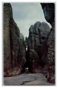 Postcard SD Needles Tunnel Black Hills South Dakota Vintage Standard View Card