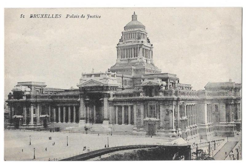 Belgium Brussels Bruxelles Palais de Justice Postcard