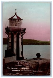 Hornsby Lighthouse Entrance To Sydney Harbour NSW Australia RPPC Photo Postcard 