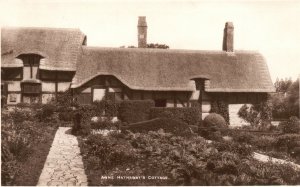 Vintage Postcard 1910's View of Anne Hathaway's Cottage Warwickshire England UK