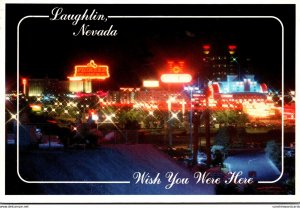 Nevada Laughlin At Night 1990