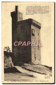 Old Postcard Villeneuve Avignon (Gard) Tour Philippe le Bel)