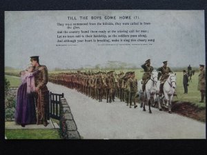 WW1 TILL THE BOYS COME HOME (1) Bamforth Song Card No.4872/1