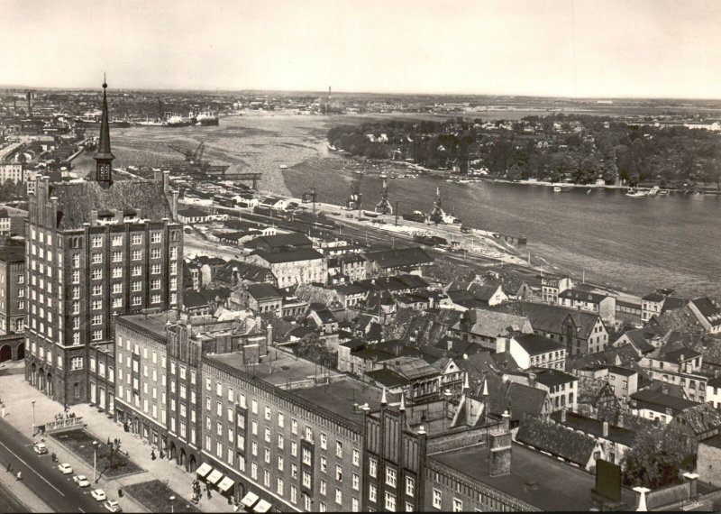 Germany, The GDR's Flourishing Port Rostock German Ports RPPC. Vintage Postcard