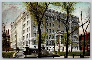 Allegheny Pennsylvania~Panorama Allegheny General Hospital~Vintage Postcard