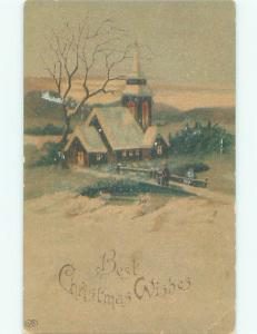 Divided-Back CHRISTMAS SCENE Great Postcard W9687