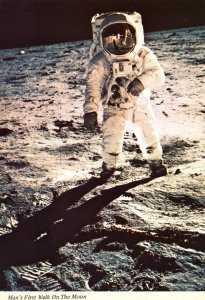 Man's First Walk on the Moon Apollo 11 Space