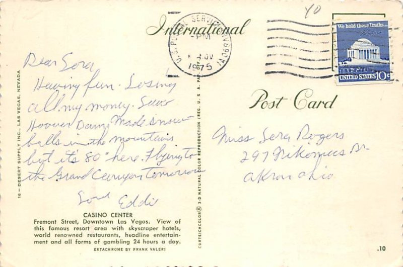 Casino Center, Las Vegas, Nevada  