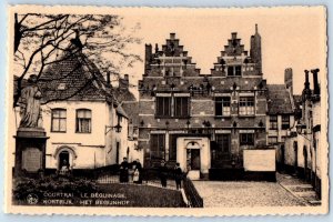 Kortrijk Belgium Postcard Beguinage of Courtrai c1930's Vintage Posted