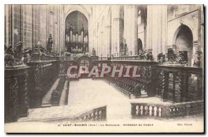 Old Postcard Saint Maximin Var inside the Basilica of the Organ Choir