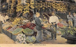 Cuban Fruit Store Cuba Postcard