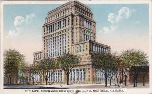 Canada Montreal Sun Life Assurance Company New Building