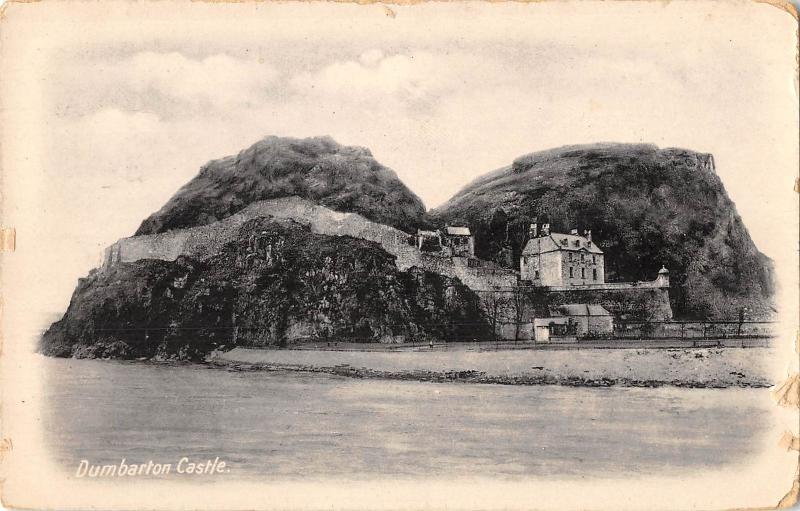 uk20527 dumbarton castle scotland real photo uk