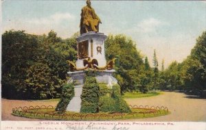 Pennsylvania Philadelphia Lincoln Monument Fairmount Park 1906
