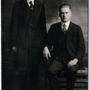 c1910s Handsome Dapper Young Men RPPC Boys Real Photo Pereira Studio Tucson A160