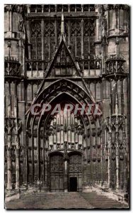 Old Postcard Beauvais Cathedral St Pierre Portal