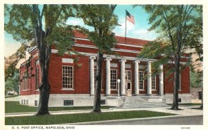 Vintage Postcard United States Post Office Building Landmark Napoleon Ohio OH