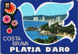 Spain Playa De Aro Costa Brava Vintage Postcard BS.26