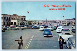 Tijuana Baja California Mexico Postcard US-Mexico Border c1950's Vintage