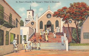 St Peter's Church Oldest in Bermuda Bermuda Postcard