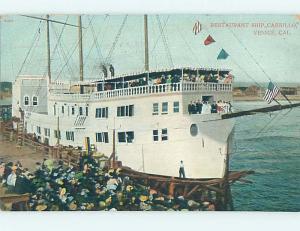 Divided-Back CABRILLO RESTAURANT ON SHIP Venice California CA L0244