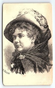 1880s ACTRESS MINNIE HAUCK VICTORIAN TRADE CARD P134