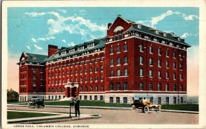 Vintage Postcard Loras Hall, Colombia College, Dubuque, Iowa KJ13