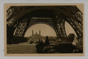 France - Paris. Under the Eiffel Tower, The Trocadero in Background