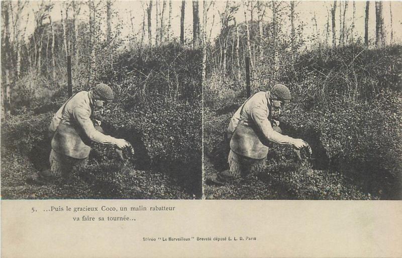 Lot 9 stereographic images stereo views pre 1920 hunting topic hunters poaching 