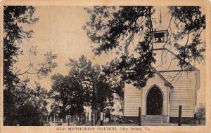 City Point  Virginia Old Methodist Church, Sepia Tone Photo Print PC U11504