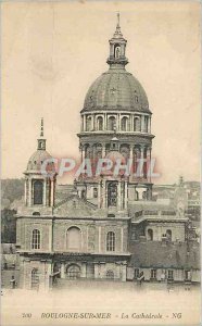 Old Postcard Boulogne-sur-Mer cathedral