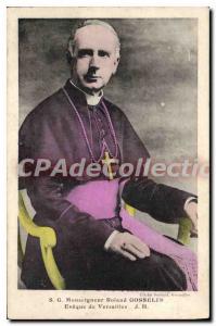 Postcard Old Versailles Bishop Roland Gosselin evque of Versailles
