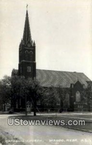Real Photo - Catholic Church - Wahoo, Nebraska NE  
