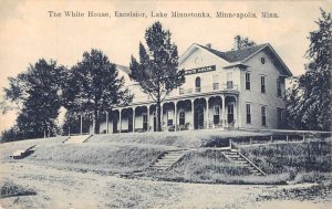 Minneapolis Minnesota Lake Minnetonka White House Vintage Postcard AA35227