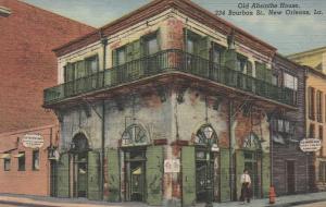 The Old Absinthe House on Bourbon Street New Orleans LA Louisiana pm 1950 Linen