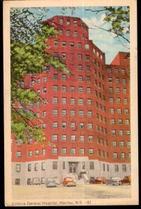 Nova Scotia ~ HALIFAX Victoria General Hospital PECO older cars - White Border