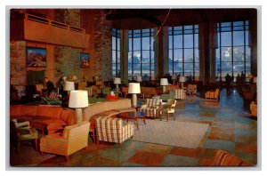 Main Lounge Jackson Lake Lodge Wyoming Postcard