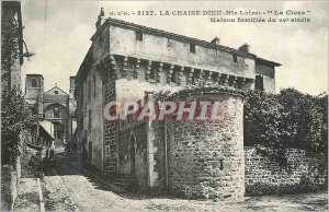 Old Postcard La Chaise Dieu (Haute Loire) The Cloze fortified house of the fi...