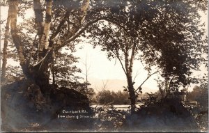 Real Photo Postcard Chairback Mountain from shore of Silver Lake, Maine~2268