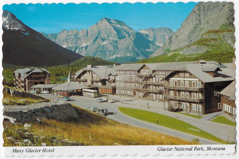 Many Glacier Hotel Glacier National Park Montana Showplace of the Rockies 4 by 6