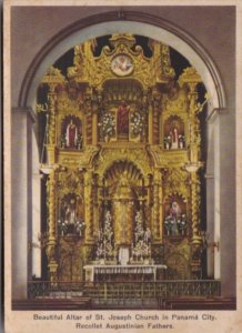 Panama Beautiful Altar Of St Joseph Church In Panama City