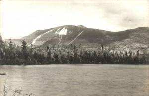 Mount OJI From Daicey Daicy Pond ME Bicknell Real Photo Postcard