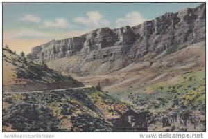 Wyoming Scene In Shell Canyon Between Sheridan and Greybull Corteich