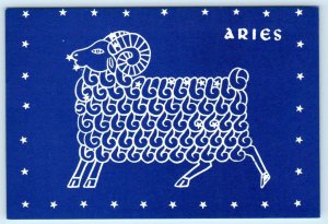 ZODIAC SIGN ~ ARIES Ram Summer of Love 1967 Sea Cliff Press 4x6 Postcard