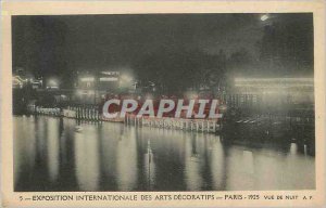 Old Postcard Exposition Internationale des Arts Decorative 1925 Paris night view