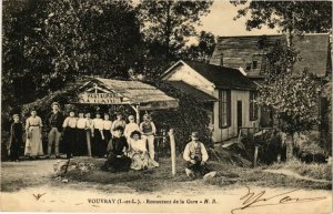 CPA AK VOUVRAY - Restaurant de la Gare (211086)