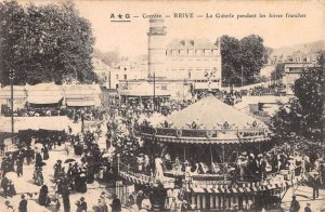 Brive France Carnival Merry Go Round Vintage Postcard AA45091