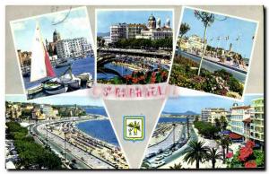Modern Postcard Saint Raphael Harbor Beach Felix Martin Blvd.