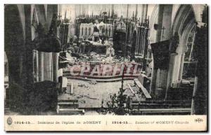Old Postcard Interior of the Church of Nomeny