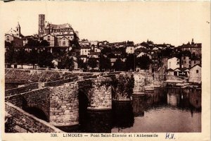 CPA LIMOGES Pont St-ÉTIENNE et l'Abessaille (982907)